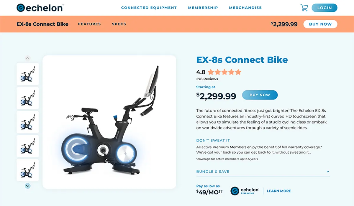 Echelon product page