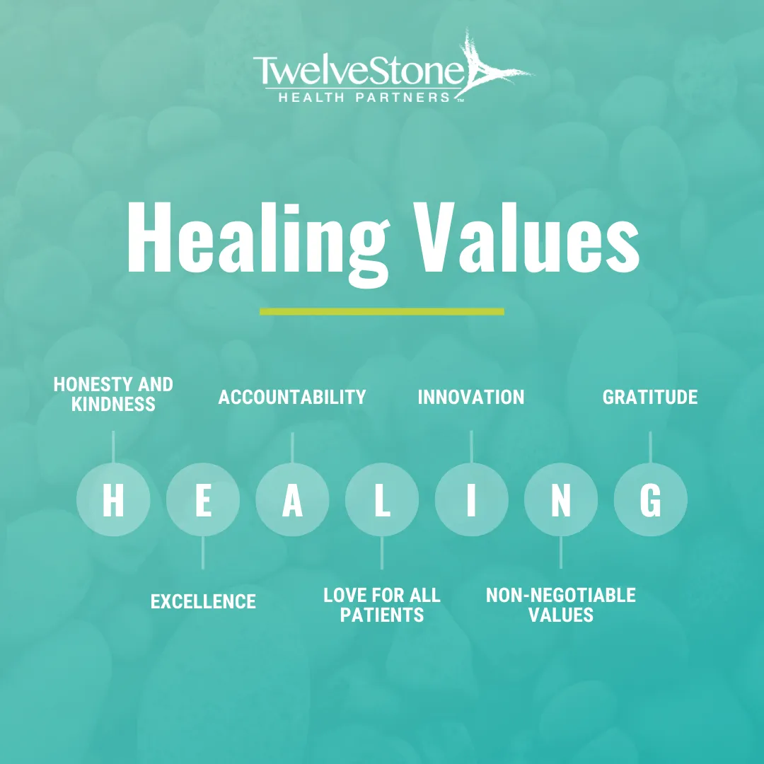 12Stone Healing Values social graphic